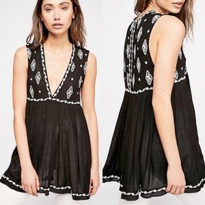 Free People Diamond Embroidered Tank Top